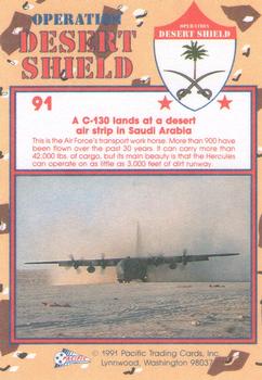 1991 Pacific Operation Desert Shield #91 C-130 Hercules Back