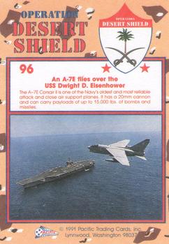 1991 Pacific Operation Desert Shield #96 A-7E Corsair II Back
