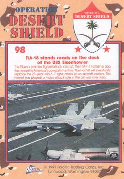 1991 Pacific Operation Desert Shield #98 F/A-18 Hornet Back