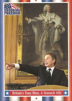 2001 Topps Enduring Freedom #15 Britain's Tony Blair, A Staunch Ally Front