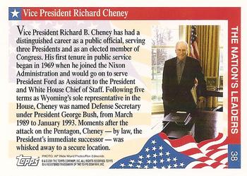 2001 Topps Enduring Freedom #38 Vice President Richard Cheney Back