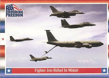 2001 Topps Enduring Freedom #53 Fighter Jets Refuel In Midair Front