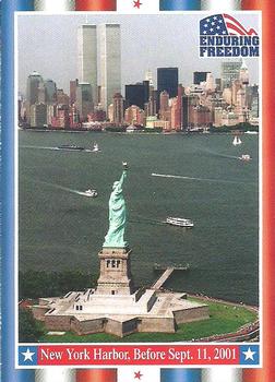2001 Topps Enduring Freedom #2 New York Harbor, Before Sept. 11, 2001 Front