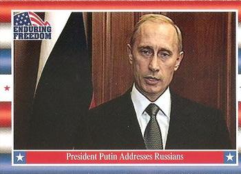 2001 Topps Enduring Freedom #17 President Putin Addresses Russians Front