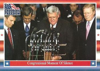 2001 Topps Enduring Freedom #23 Congressional Moment Of Silence Front