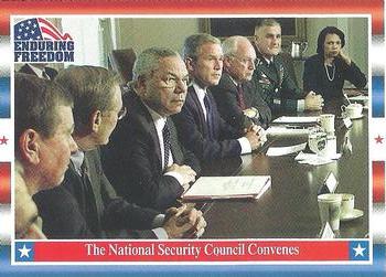 2001 Topps Enduring Freedom #28 The National Security Council Convenes Front