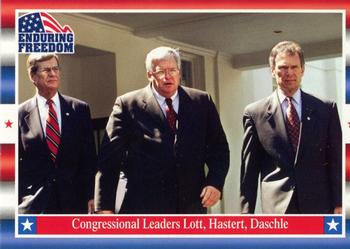 2001 Topps Enduring Freedom #41 Congressional Leaders Lott, Hastert, Daschle Front