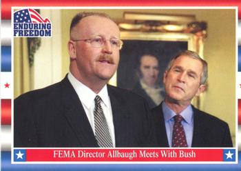 2001 Topps Enduring Freedom #42 FEMA Director Allbaugh Meets With Bush Front