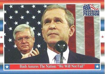 2001 Topps Enduring Freedom #46 Bush Assures The Nation: 