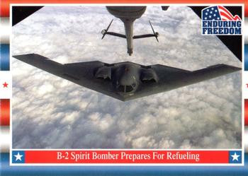 2001 Topps Enduring Freedom #48 B-2 Spirit Bomber Prepares For Refueling Front