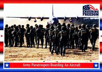 2001 Topps Enduring Freedom #65 Army Paratroopers Boarding An Aircraft Front