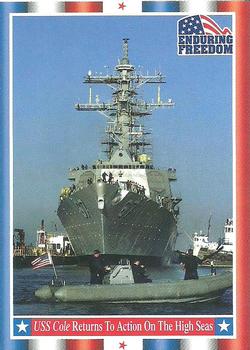 2001 Topps Enduring Freedom #73 USS Cole Returns To Action On The High Seas Front