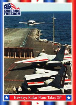 2001 Topps Enduring Freedom #79 Hawkeye Radar Plane Takes Off Front
