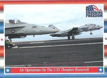 2001 Topps Enduring Freedom #81 Air Operations On The USS Theodore Roosevelt Front