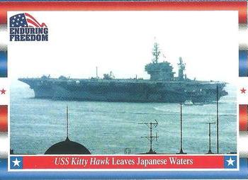 2001 Topps Enduring Freedom #89 USS Kitty Hawk Leaves Japanese Waters Front