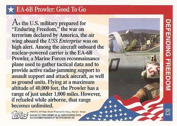 2001 Topps Enduring Freedom #83 EA-6B Prowler: Good To Go Back