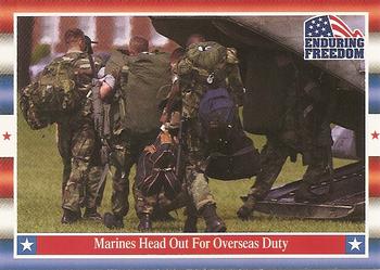 2001 Topps Enduring Freedom #85 Marines Head Out For Overseas Duty Front