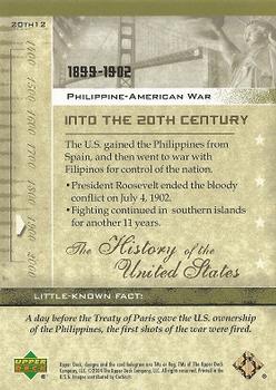 2004 Upper Deck History of the United States #20th12 Philippine-American War Back