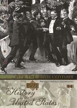 2004 Upper Deck History of the United States #20th2 President McKinley assassinated Front