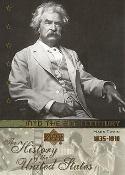 2004 Upper Deck History of the United States #20th9 Mark Twain Front