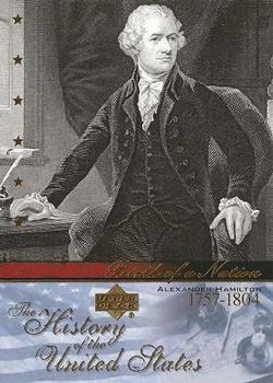 2004 Upper Deck History of the United States #BN5 Alexander Hamilton Front