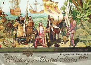 2004 Upper Deck History of the United States #EA4 Christopher Columbus Front