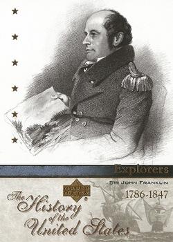 2004 Upper Deck History of the United States #EX12 Sir John Franklin Front