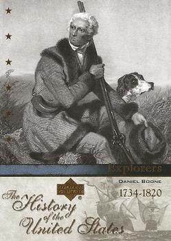 2004 Upper Deck History of the United States #EX41 Daniel Boone Front