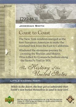 2004 Upper Deck History of the United States #EX42 Jedediah Smith Back