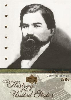 2004 Upper Deck History of the United States #II12 John Pemberton Front