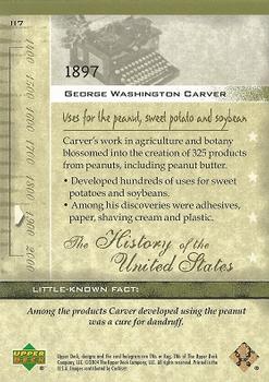 2004 Upper Deck History of the United States #II7 George Washington Carver Back