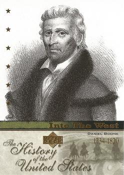 2004 Upper Deck History of the United States #IW8 Daniel Boone Front