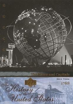 2004 Upper Deck History of the United States #SC11 New York Front