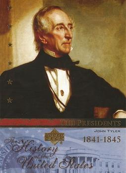 2004 Upper Deck History of the United States #TP10 John Tyler Front