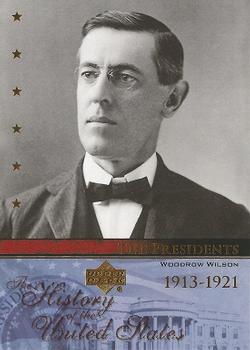2004 Upper Deck History of the United States #TP28 Woodrow Wilson Front