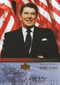 2004 Upper Deck History of the United States #TP40 Ronald Reagan Front
