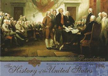 2004 Upper Deck History of the United States #TR10 Signing of the Declaration of Independence Front