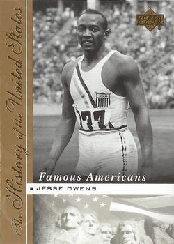2004 Upper Deck History of the United States - Famous Americans #FA3 Jesse Owens Front