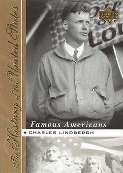 2004 Upper Deck History of the United States - Famous Americans #FA5 Charles Lindbergh Front