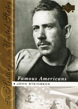 2004 Upper Deck History of the United States - Famous Americans #FA7 John Steinbeck Front
