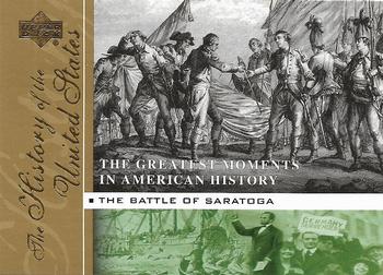 2004 Upper Deck History of the United States - The Greatest Moments in American History  #GM3 The Battle of Saratoga Front