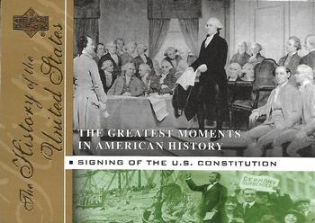 2004 Upper Deck History of the United States - The Greatest Moments in American History  #GM6 Signing of the U.S. Constitution Front