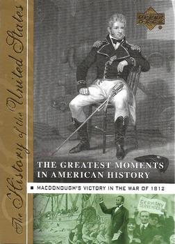 2004 Upper Deck History of the United States - The Greatest Moments in American History  #GM9 Macdonough's Victory in the War of 1812 Front