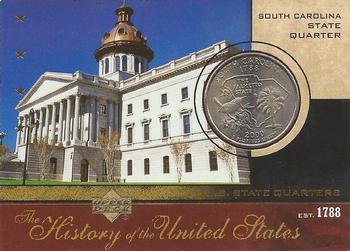 2004 Upper Deck History of the United States - U.S. State Quarters Cards #SQ8 South Carolina Front