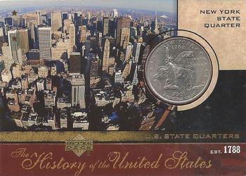 2004 Upper Deck History of the United States - U.S. State Quarters Cards #SQ11 New York Front