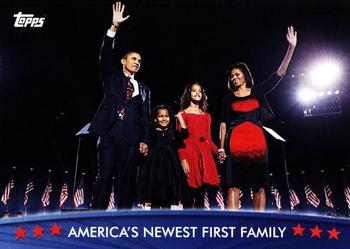 2009 Topps President Obama #14 America's Newest First Family Front