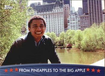 2009 Topps President Obama #15 From Pineapples to the Big Apple Front