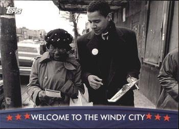 2009 Topps President Obama #16 Welcome to the Windy City Front