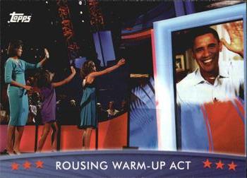 2009 Topps President Obama #35 Rousing Warm-Up Act Front