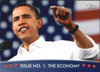 2009 Topps President Obama #41 Issue No. 1: The Economy Front
